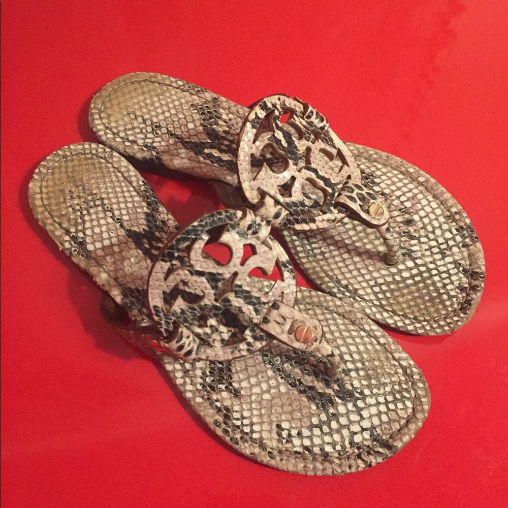 Tory Burch Python Miller Sandals