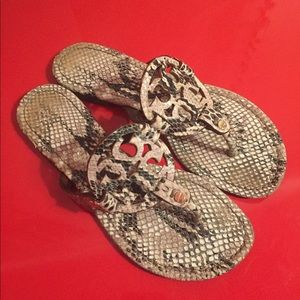 Tory Burch Python Miller Sandals
