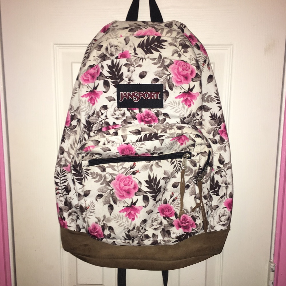 Floral Jansport Backpack with Laptop Sleeve
