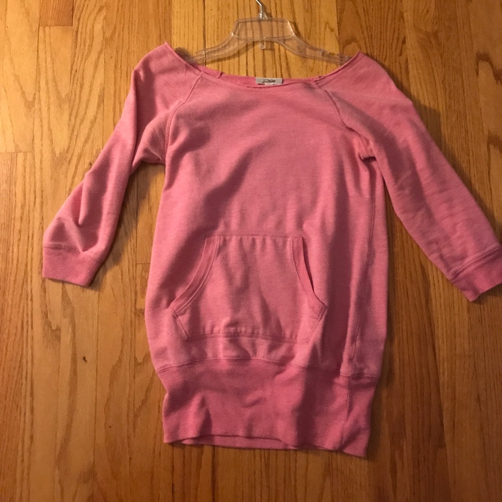 Pink sweatshirt/shirt