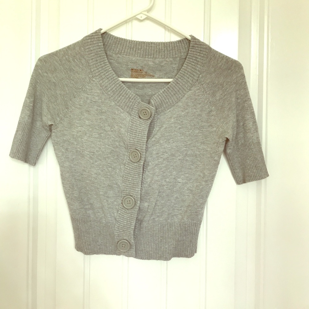 Gray cardigan