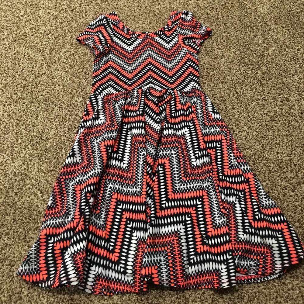 DDS Dot Dot Smile 3/4 Twirl Dress Pink Black White
