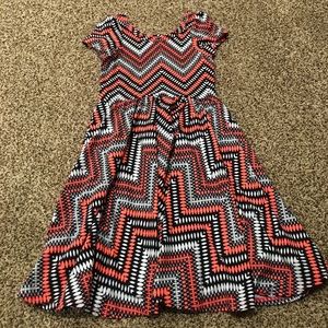 DDS Dot Dot Smile 3/4 Twirl Dress Pink Black White