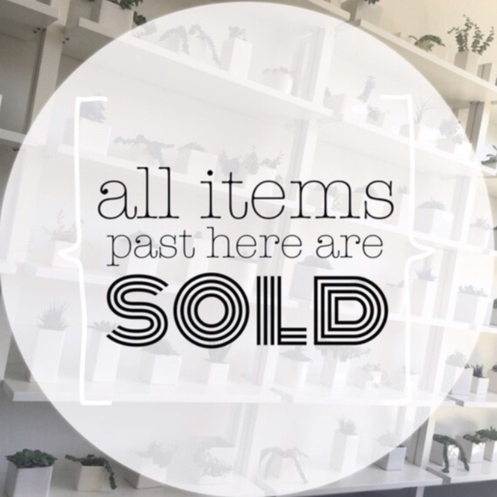 All sold past here!