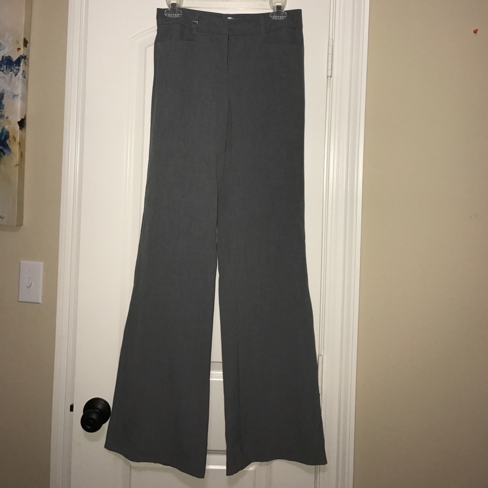 New York & Company Grey Stretch Trousers TALL