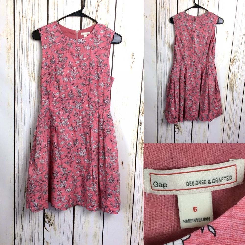 Gap Floral Fit and Flare Dress