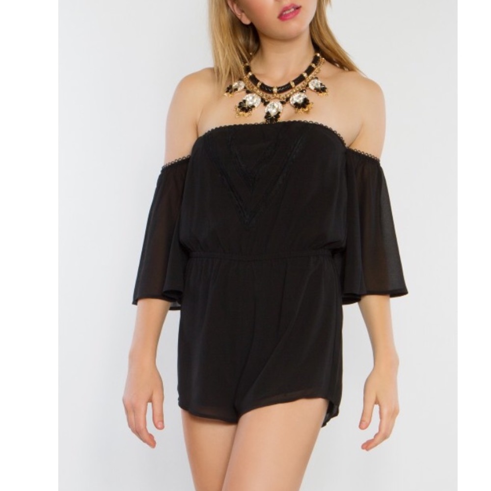 Off the shoulder romper