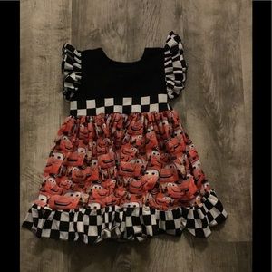 NEW in Plastic ! Girls Boutique Cars Dress