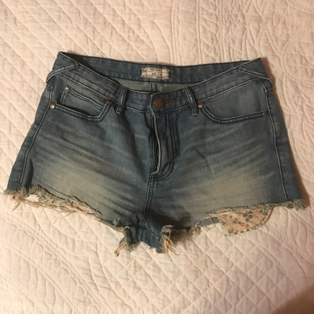 Free People, size 29, cut off jean shorts