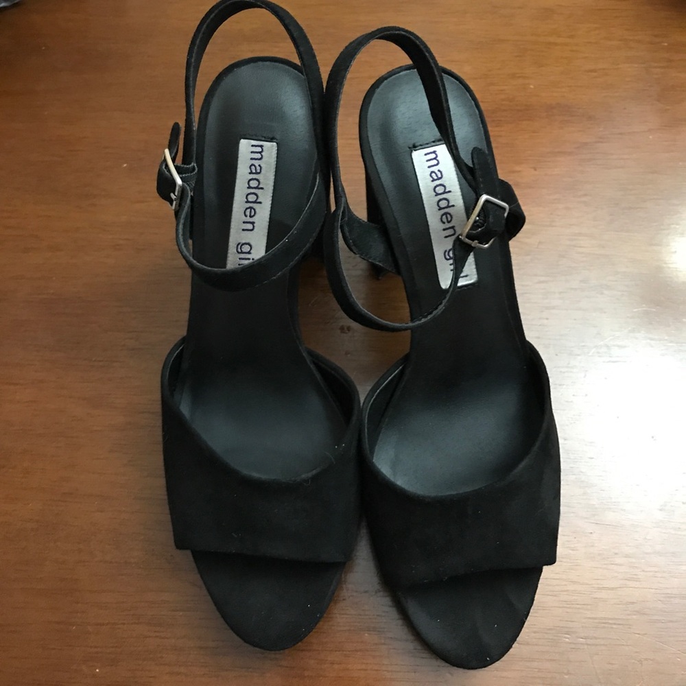 Madden Girl black strappy heels