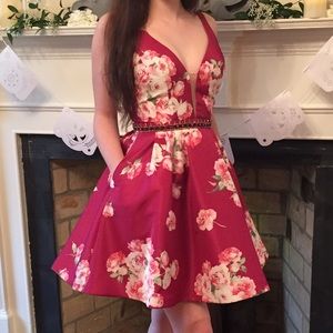 Sherri Hill floral dress