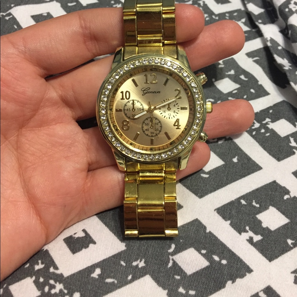 Geneva Gold Colored Watch
