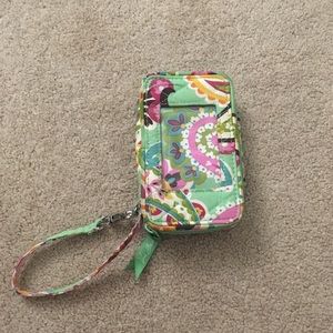 Vera Bradley paisley wristlet