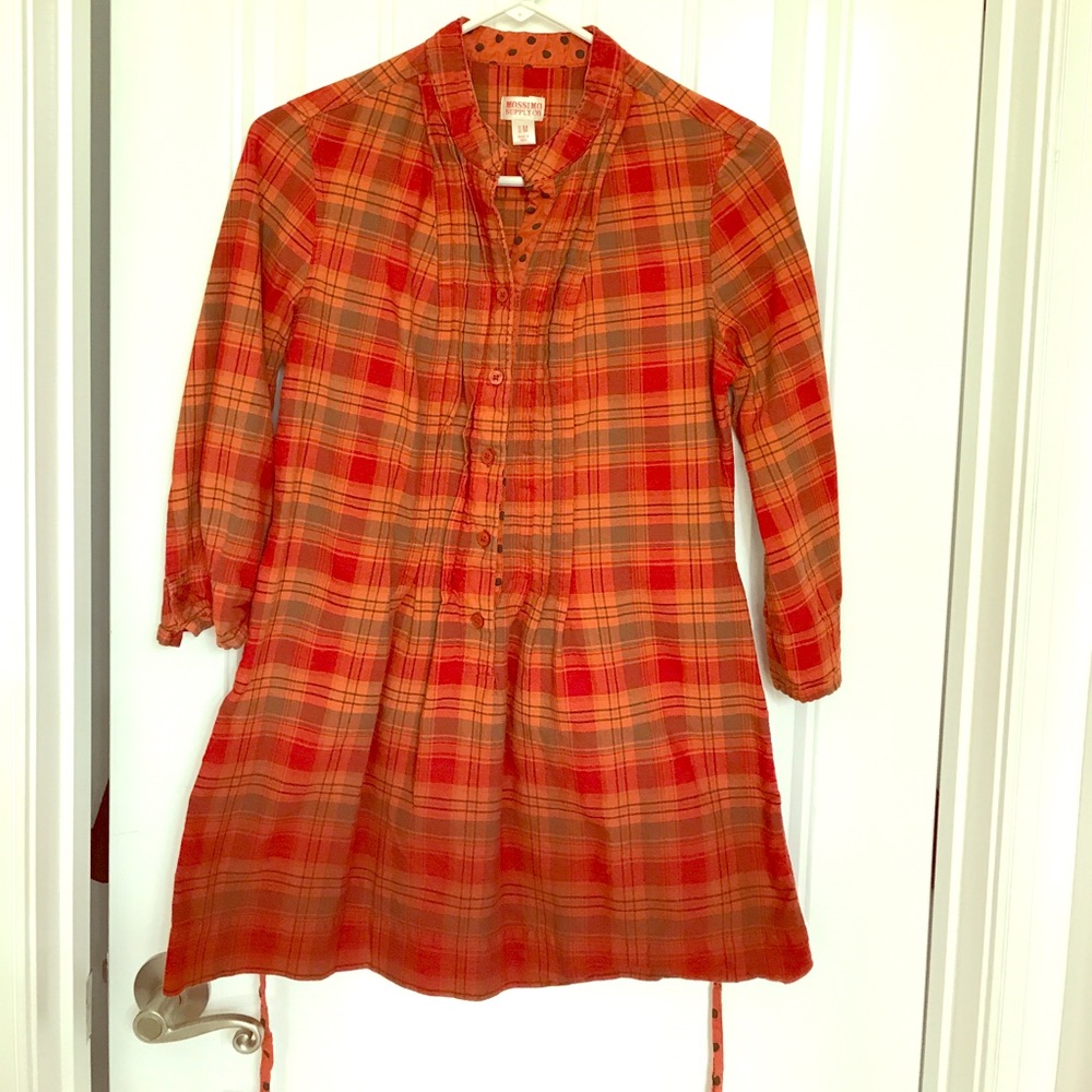 Flannel orange top
