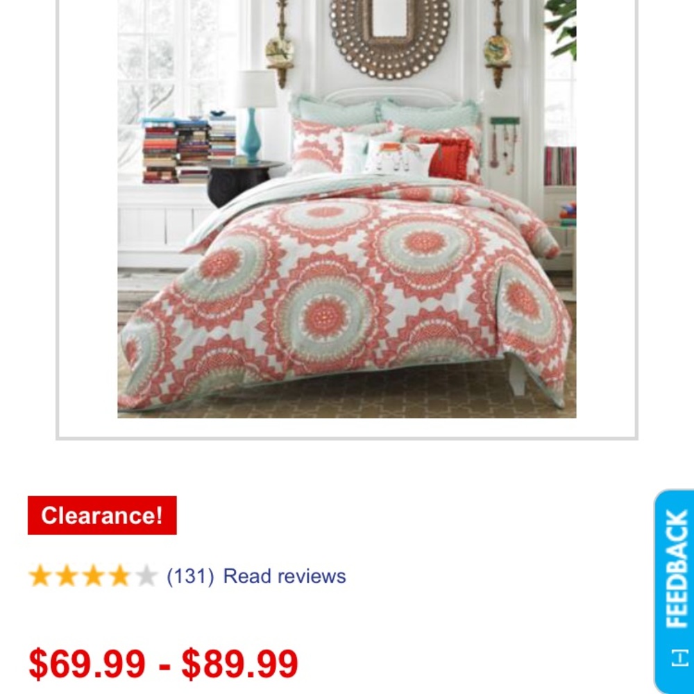 Twin/twin xl boho bedding