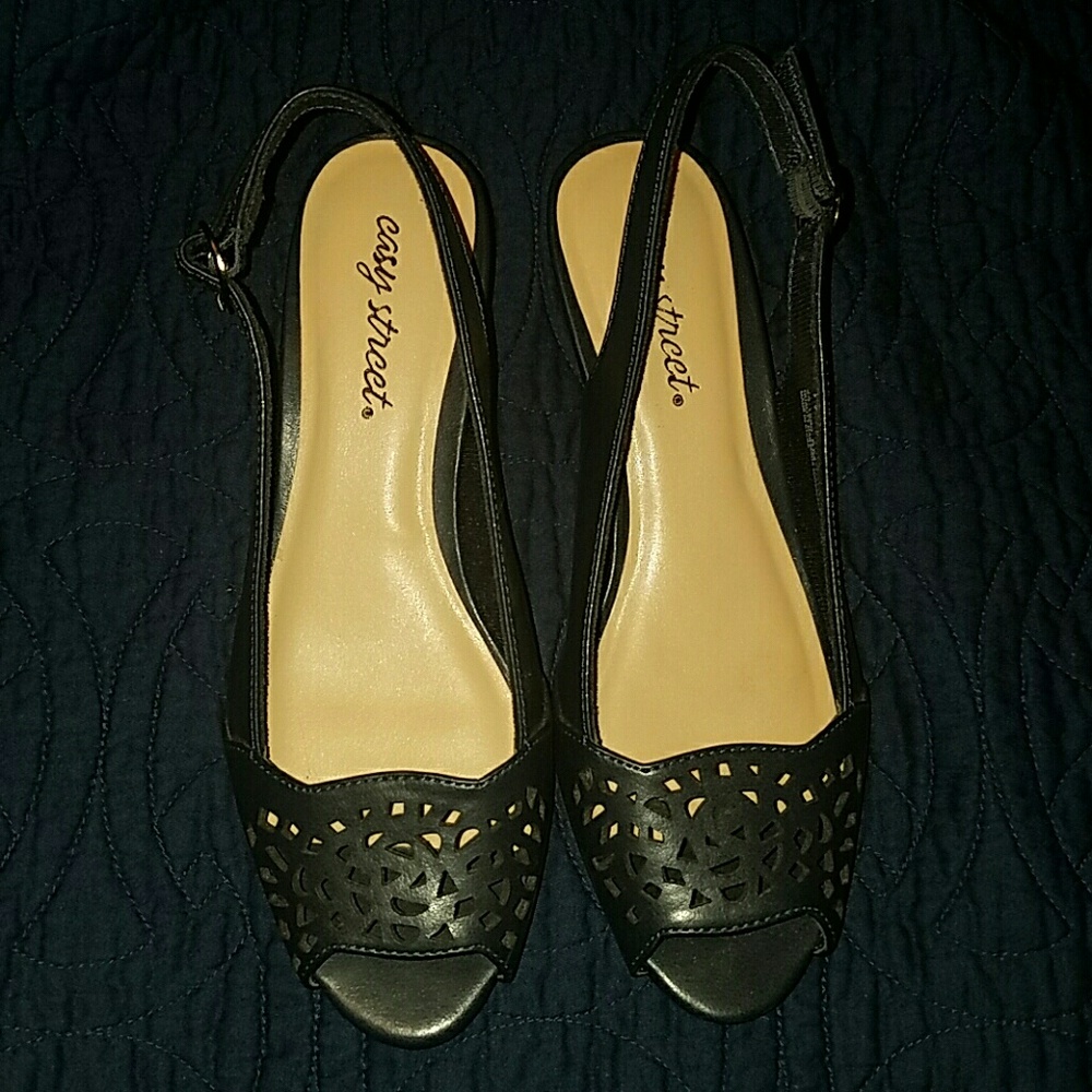 Wedge Slingback Heels