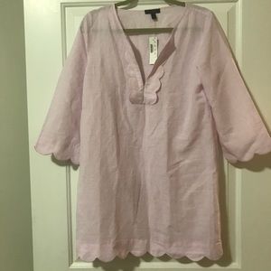 Jcrew pink tunic/cover up