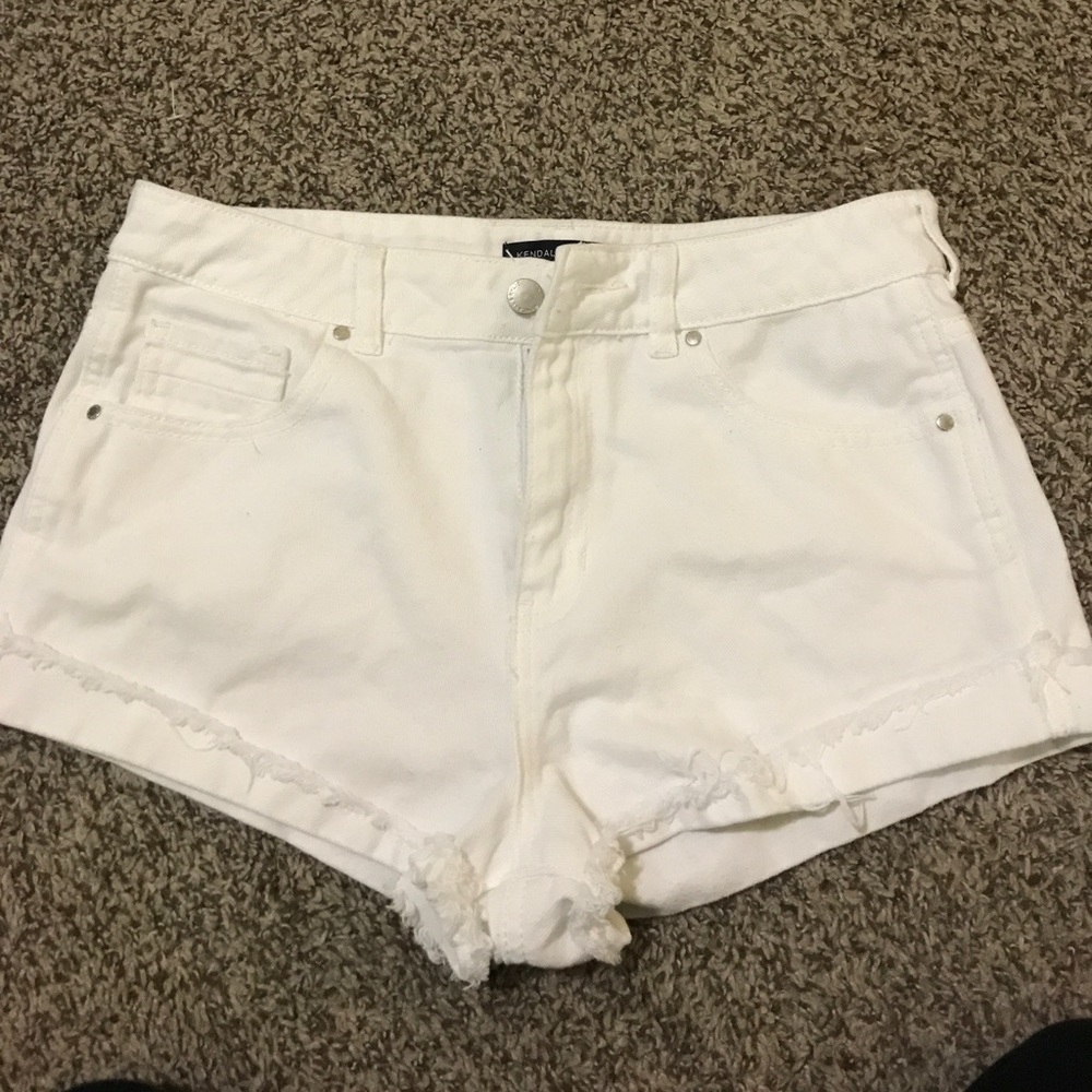 Kendall and Kyle white shorts