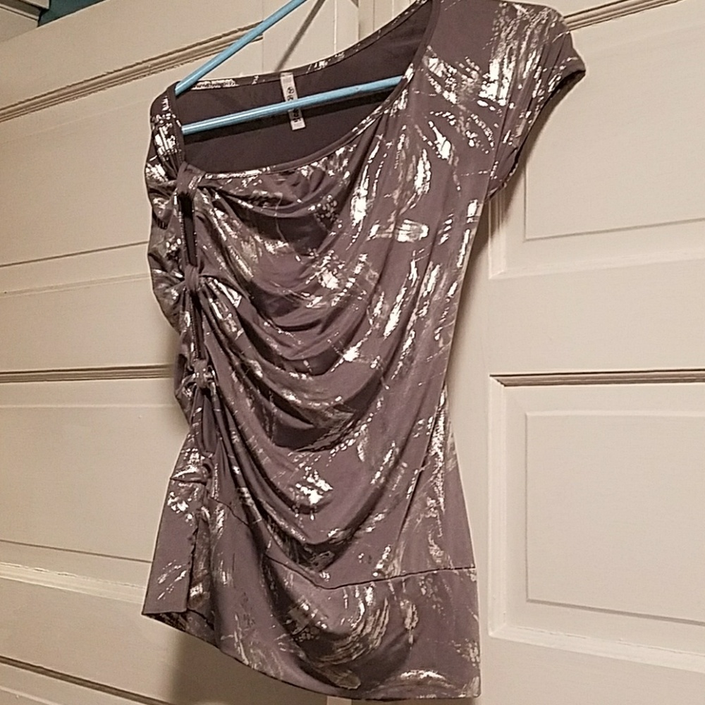 One shoulder dress top! With side detail!