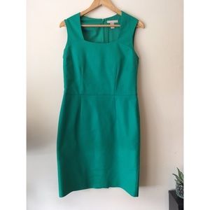 BANANA REPUBLIC emerald green dress