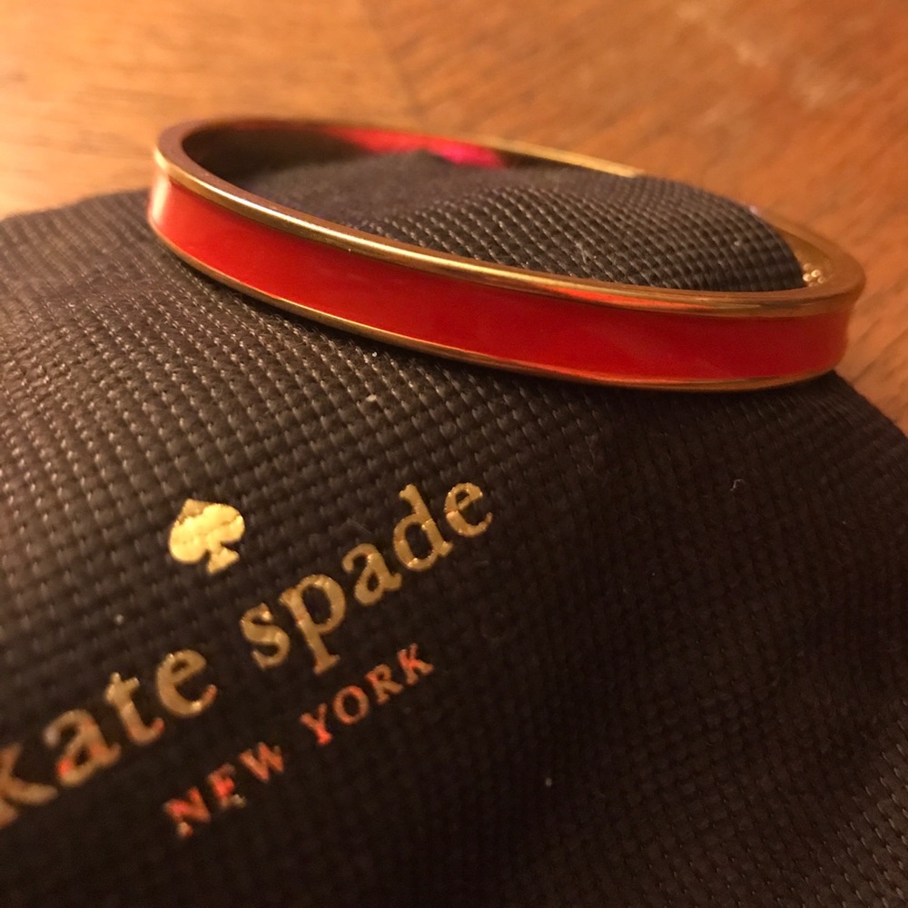 Kate spade enamel bangle : red