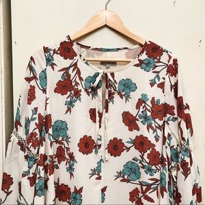 ASOS boho cream dress with floral pattern