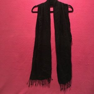 Black Tassle Scarf