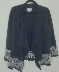 LUCKY LOTUS Embroidered Cardigan