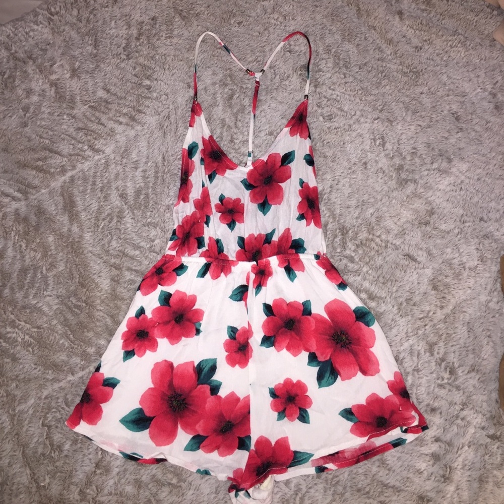 Forever 21 floral romper- worn once!