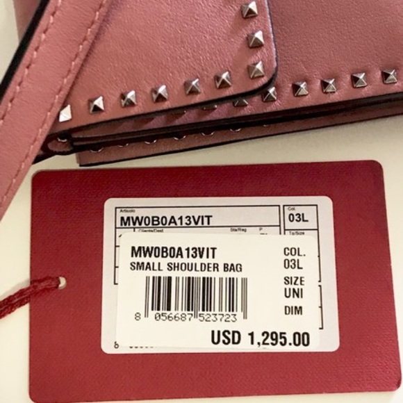 New Valentino Small Studded Shoulder Bag - Picture 8 of 8