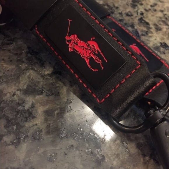 Authentic Polo Key Chain red black metal leather - Picture 3 of 4