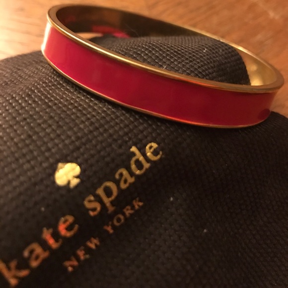 Kate spade enamel bangle: pink - Picture 1 of 3