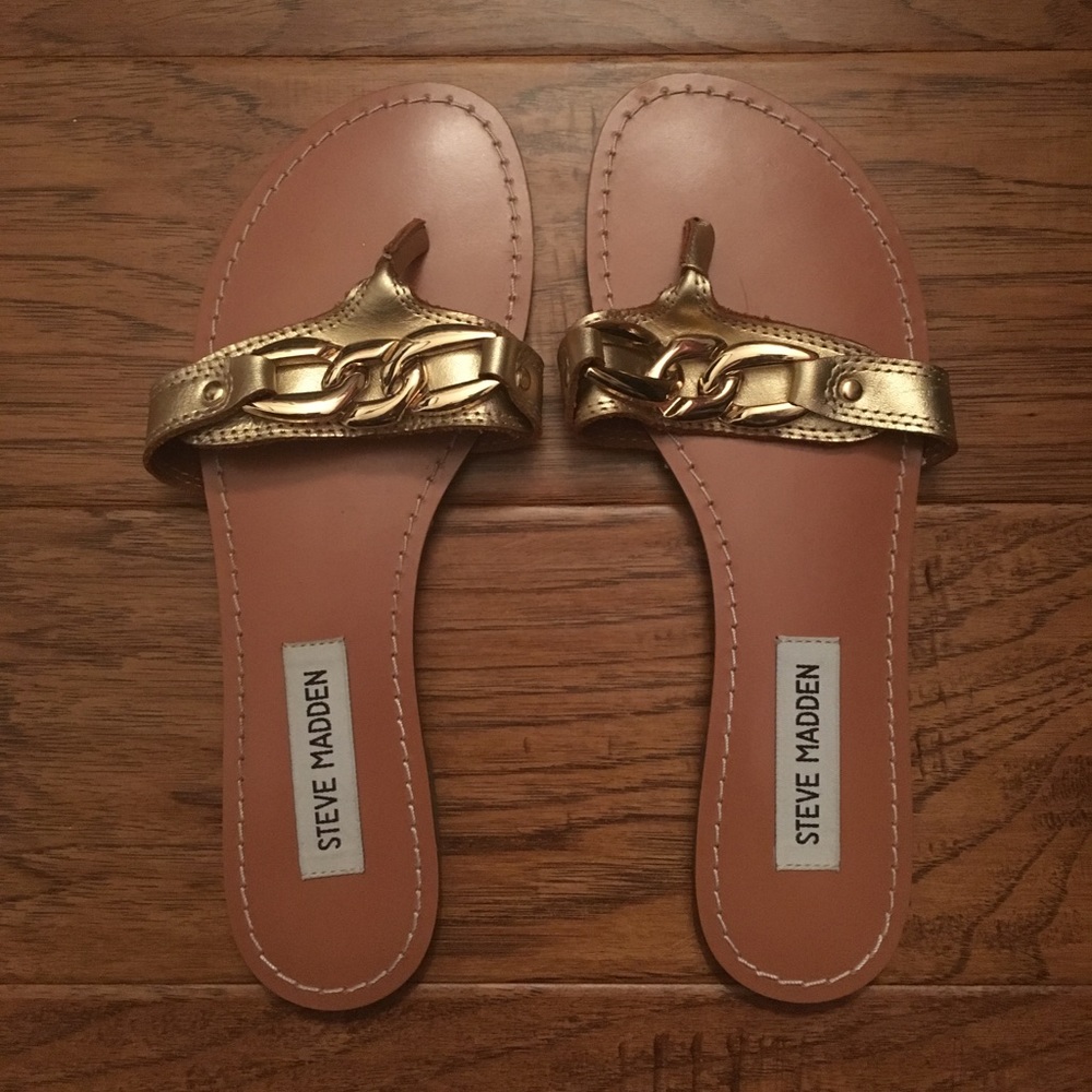 Steve Madden gold sandals