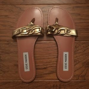 Steve Madden gold sandals