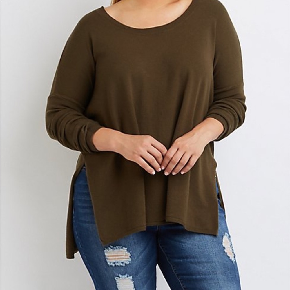 Charlotte Russe olive green sweater