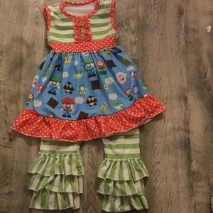 NEW ! Girls Boutique Mario Bros !