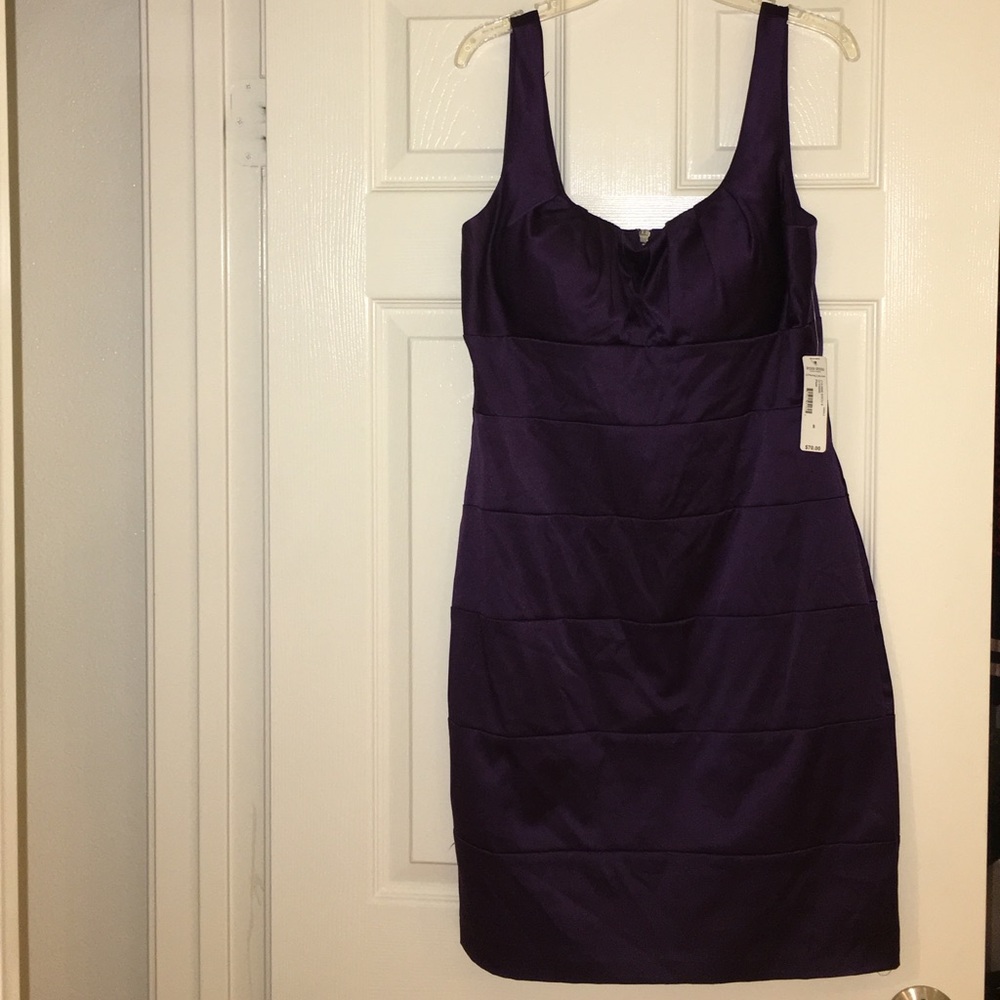 😳 NWT 50% OFF Gorgeous deep purple bandeau dress!