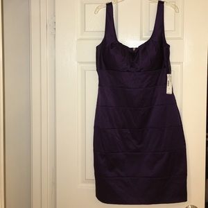 😳 NWT 50% OFF Gorgeous deep purple bandeau dress!