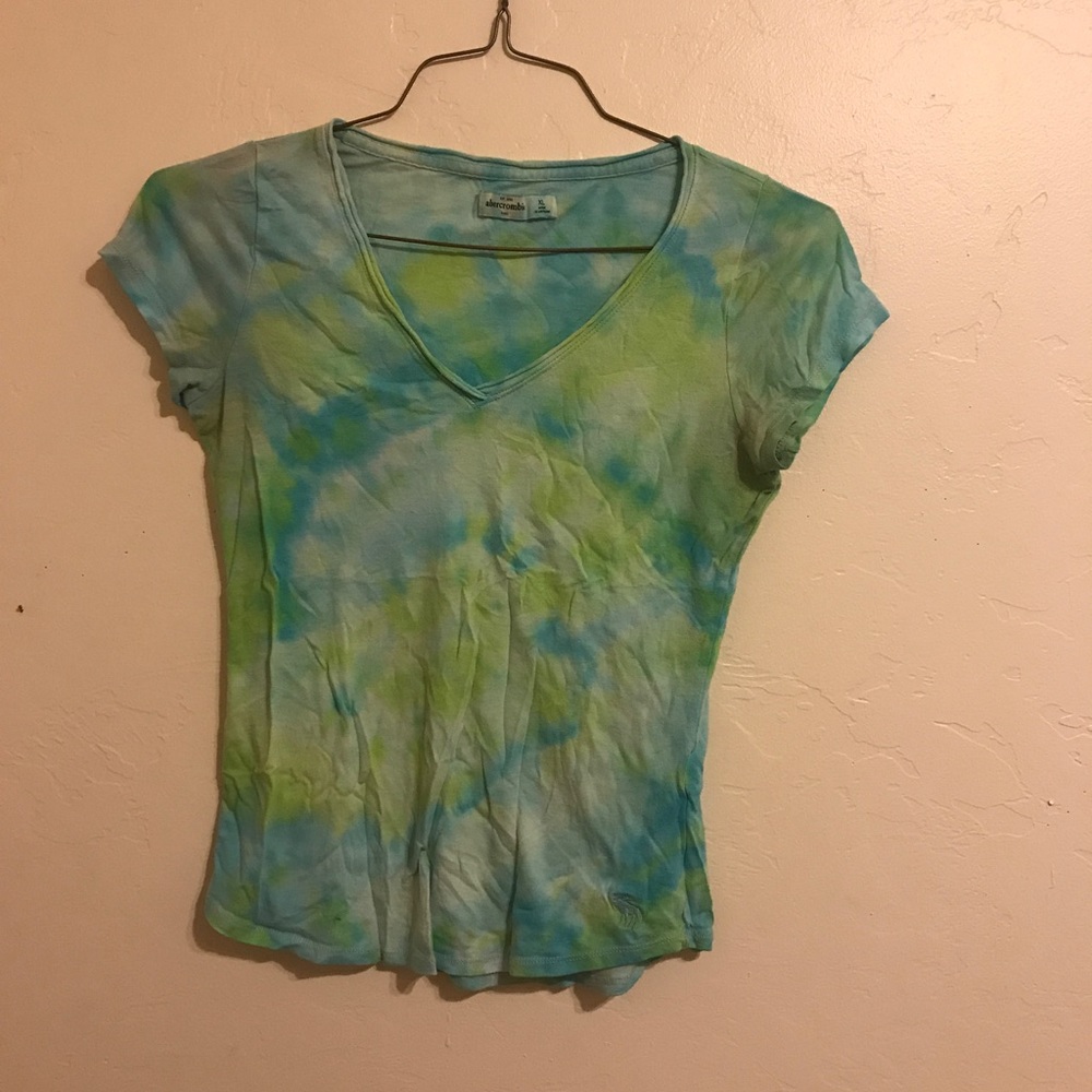 tie dye v neck tee from abercrombie