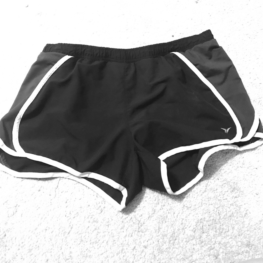 Black and White Athletic Shorts