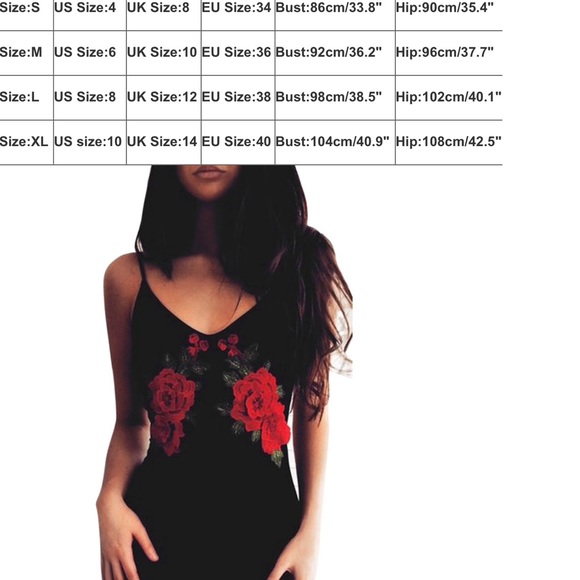 'MOODY' ROSE FLORAL EMBROIDERED MIDI DRESS - Picture 8 of 8