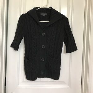 Dark gray hooded sweater