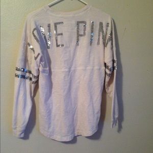 V.S. PINK OVERSIZED SEQUIN SWEATER