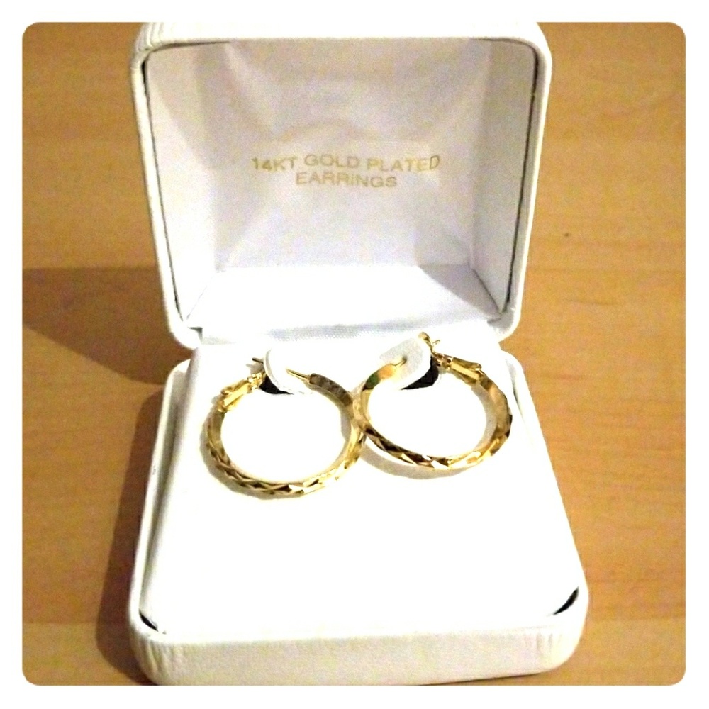 Gold hoop earrings