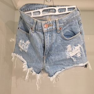 Brandy Melville shorts-- like Levis 501s !
