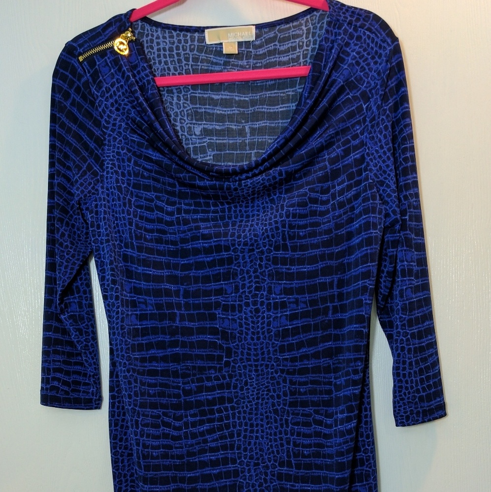 Michael Michael Kors blue snake print dress