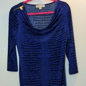 Michael Michael Kors blue snake print dress