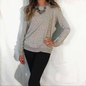 Grey Polkadot Sweater