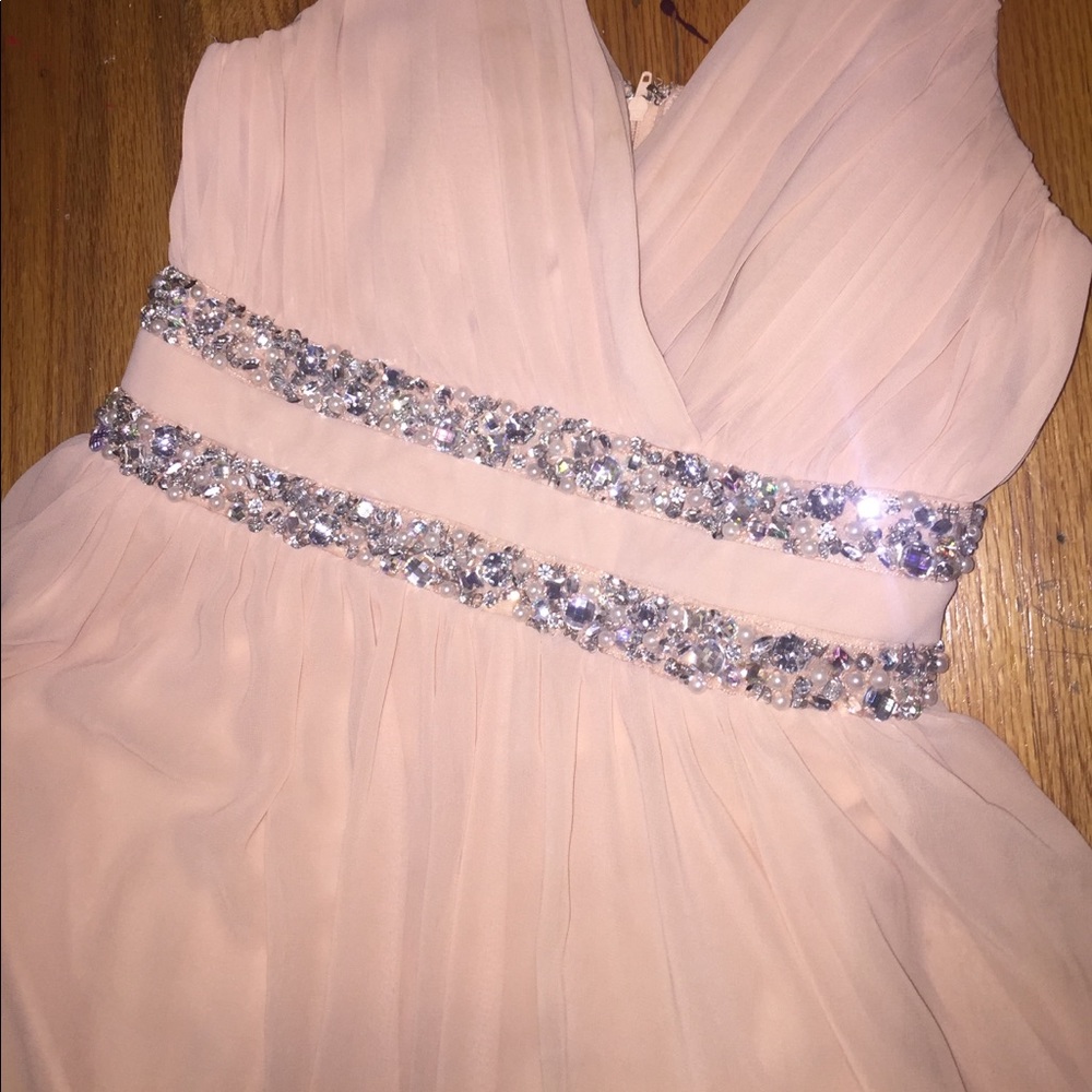 Formal Pink Sequined Dress