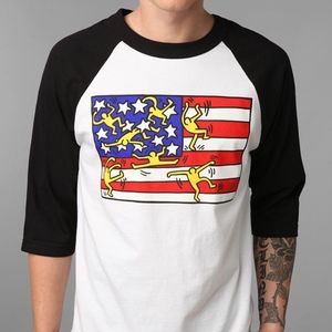 OBEY Keith Haring Baseball Tee